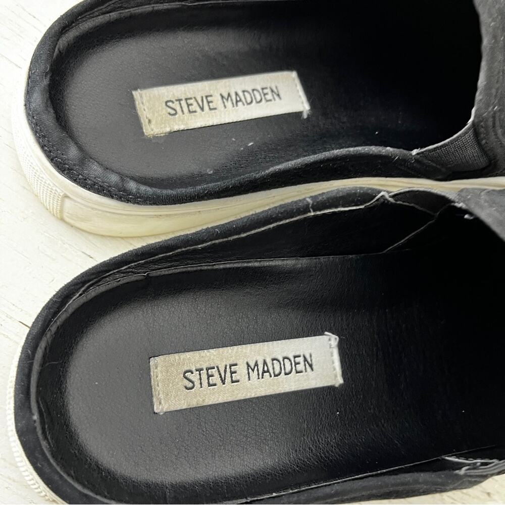 Steve Madden Zima black perforated textile slide size 9.5 - Picture 5 of 8